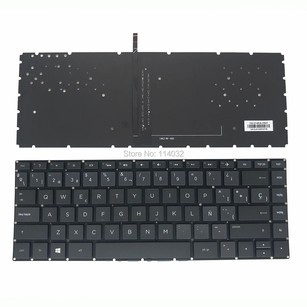 AR Arabic SP Spanish Backlit Keyboard for HP Pavilion 14-AB 14-AL Series x360 13u AB006TU 848184 A41 Laptop keyboards Original