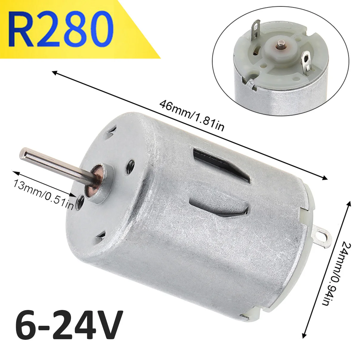 R280 RS360 R380 390 395 DC Motor 6V-24V 12V 12000-24000RPM Metal High Speed Micro Motor for DIY Toys Hair Drier Mini Fan
