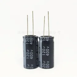 2 unids/lote 400V 120UF alta frecuencia de baja impedancia 400V120UF condensador electrolítico de aluminio tamaño: 18*30(MM)