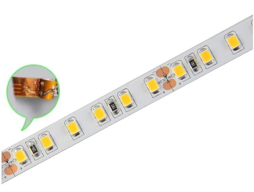 Yüksek CRI 95 LED Şerit Işık 12 V Oda 24 V Beyaz Soğuk Beyaz Sıcak Beyaz Doğal Beyaz CCT LED Şerit 5 m 600LED