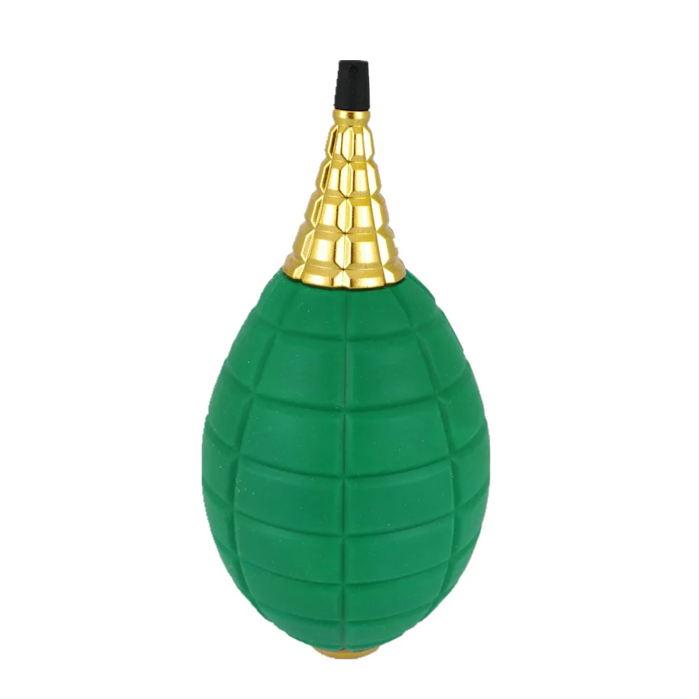 ラバーポンプとダスタークリーナー,グリーン/ゴールドグレネードカメラレンズフィルターccd cmosセンサーlcdスクリーン