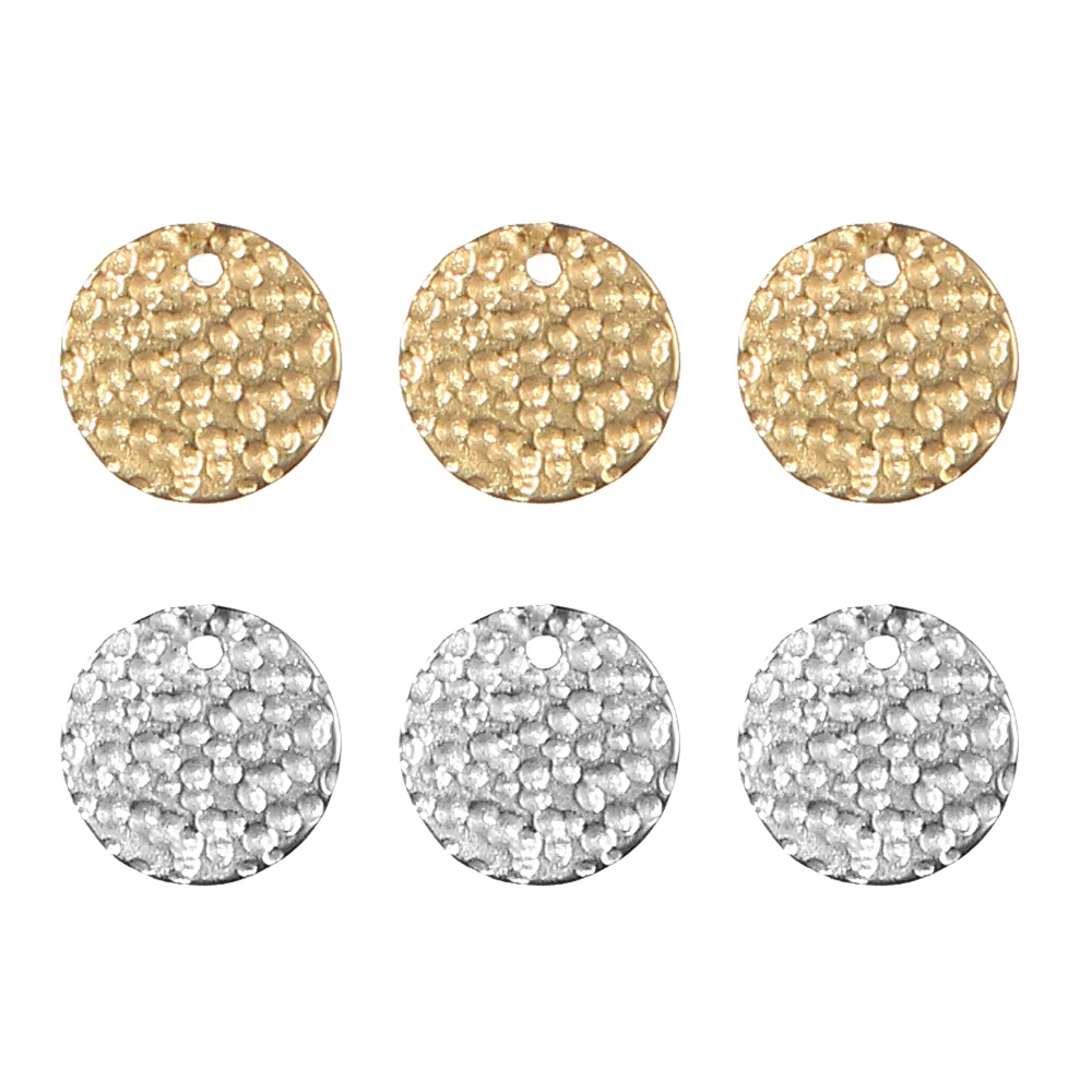 10PCS/ lot Stainless Steel Coin Disc Charm Round Disc Charms For Jewelry DIY Making Necklace Bracelet Accessories