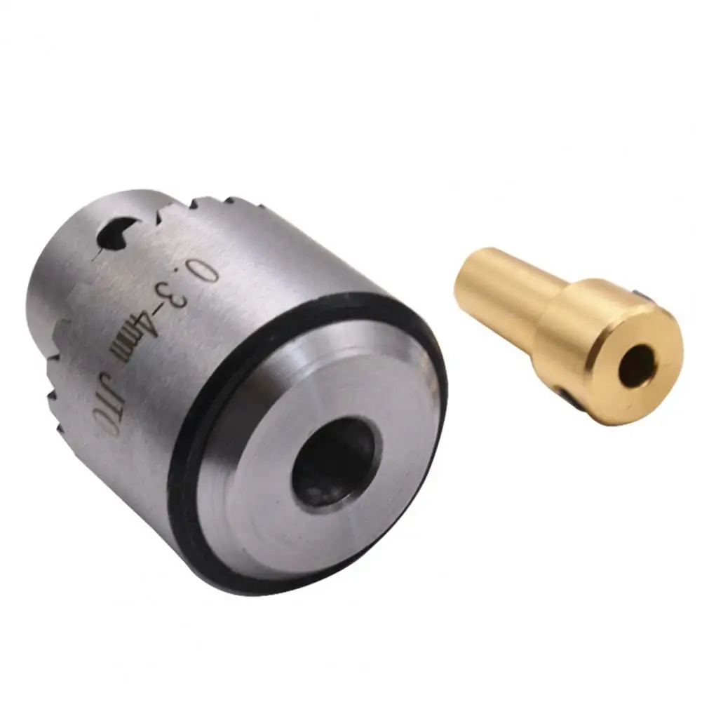 0.3mm-4mm Mini Drill Chuck JTO Taper Mounted Drill Chuck Wrench Lathe Electric Drill Accessory Wide Application