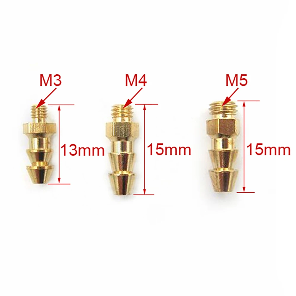 2PCS Water Nipple Lubricating Nipple M3 M4 M5 Brass Water Coolig Parts for RC Boat Speed Rudder MONO Catamaran Yacht Marine