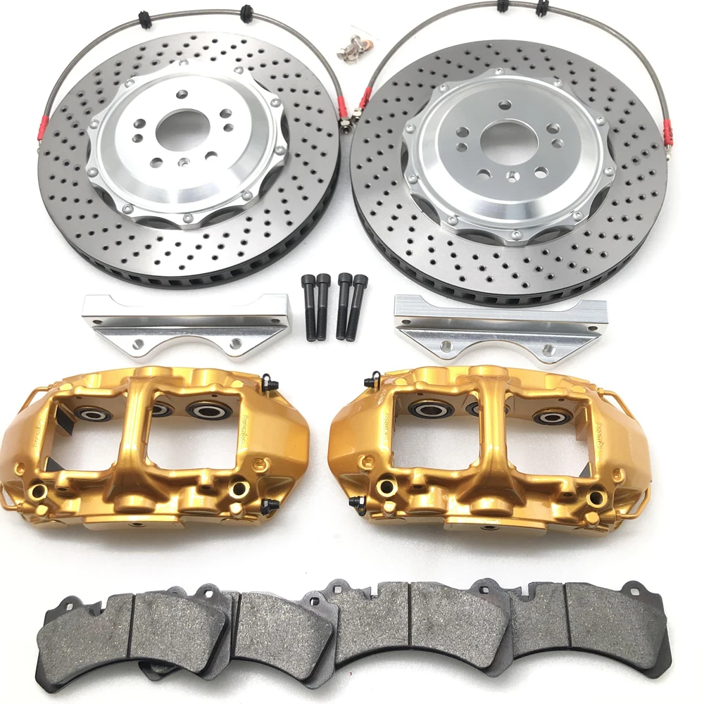 Jekit high performance 6 pot brake caliper 6 piston brake kit gt6 for vw golf mk5 mk6 gti mk7 big brake kit