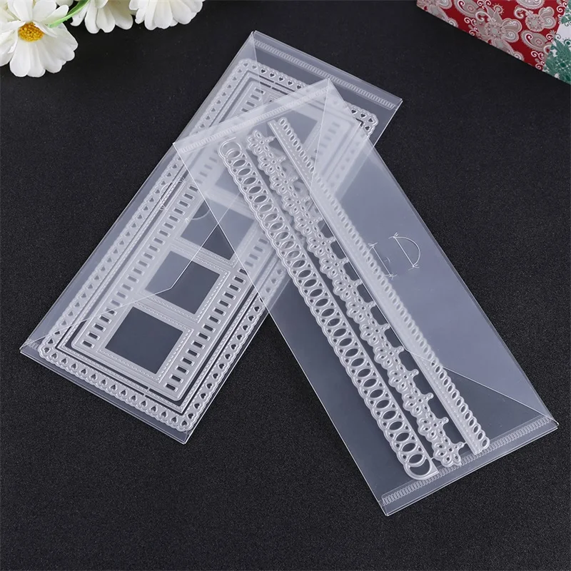 10 Pcs / Lot Plastic Sheets for Stamp and Slimeline Dies Storage Pockets Storage Sheets for Crafters Collect Stamps Cutting Dies