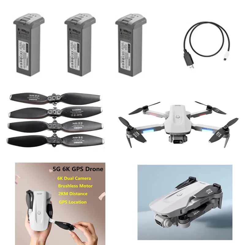 

4DRC F8 F-8 GPS Brushless 6K RC Drone Spare Parts 7.4V 2500MAH Battery Propeller Arm With Motor F8 Accessories And Blades usb