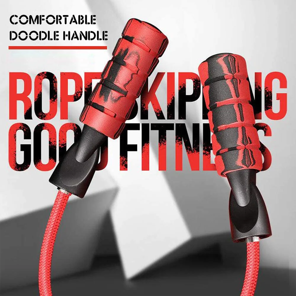 Speed Jump Rope Crossfit Skipping Ropes Fitness Adjustable Length Jumping Excise Workout with Ball Bearings Anti-Slip Handles