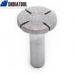 SHDIATOOL No.23 Vacuum brazed diamond router bits 12.7mm shank for edge profile stone cutter