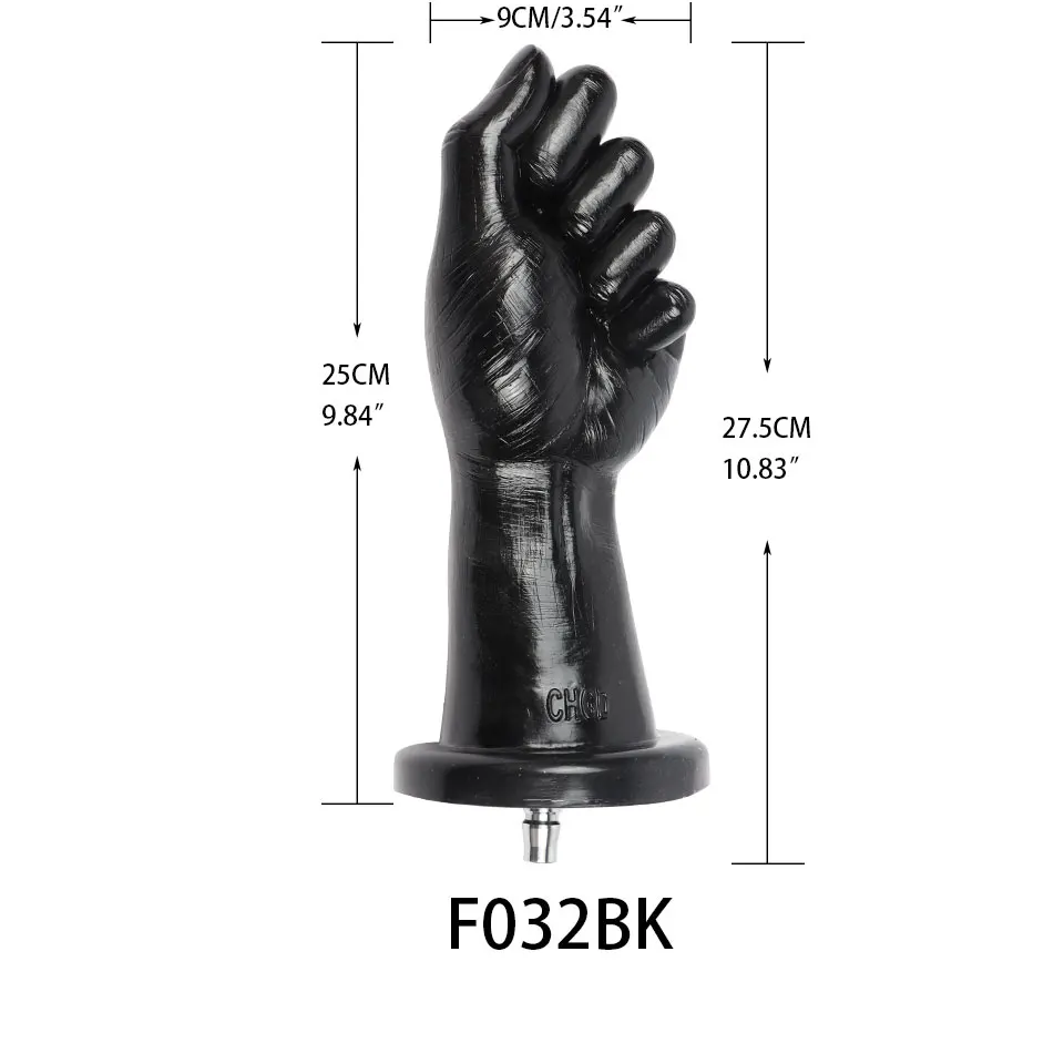Fredorch Sex Machine Attachments Big Black Dildos Orgasm G-Spot Stimulation, Silicone Dildo for Vac-U-Lock Love Machines