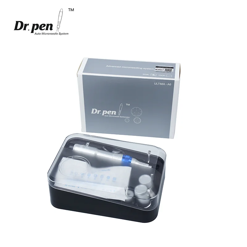 Doctor Pen A6 autentico Dr. pen Ultima A6 con cartuccia Microneedling pen Derma Auto Pen Derma Rolling per viso e corpo