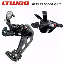 NEW LTWOO Bike AT11 Speed Trigger Shifter + Carbon Fibre Rear Derailleur Kits 52T for M8000 M7000 SHIMANO MTB Bicycle AT11