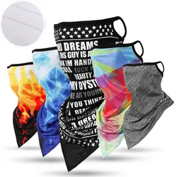 Cycling Fleece Neck Gaiter, Triangle Bandana, Skiing Face Mask, Face Shield, Hanging Ear, Breathable Winter Bicycle Hunting Tube