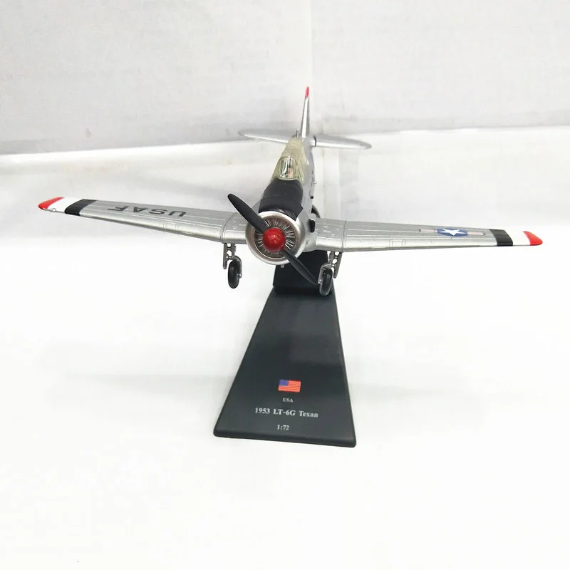 1/72 مقياس LT-6G الأمريكية T-6 تكساس المدرب نموذج طائرة عسكرية مقاتلة طائرة مركب المعادن ثابت عرض مجموعة الكبار