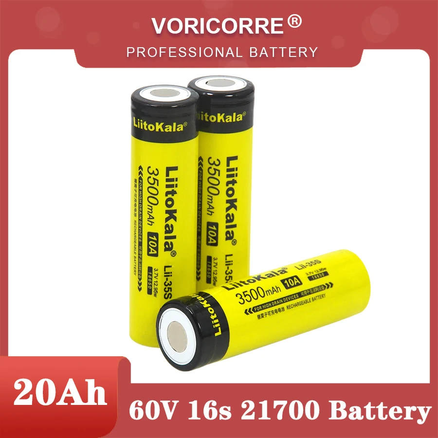 NEW LiitoKala 18650 Battery Lii-35S 3.7V Li-ion 3500mAh 10A discharge Power battery For high drain devices