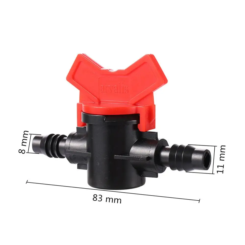 3/8 Inch Hose Valve Barbed Straight-through Balve two-way Valve Ball Valve shut-off Valve For 8mm/11mm Hose Pipe Fittings 1 Pc