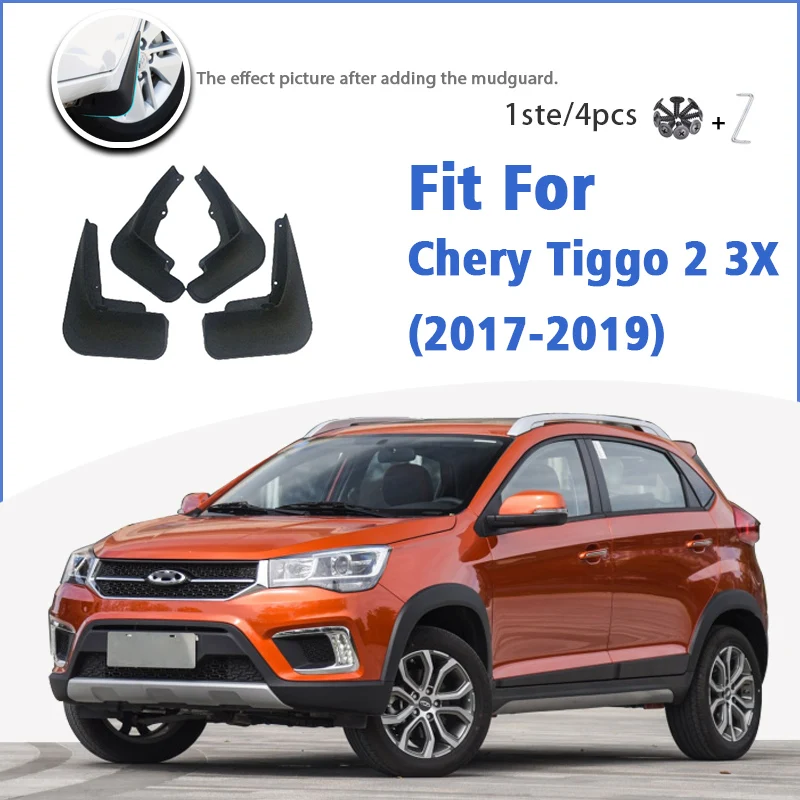 

Mudguard For Chery Tiggo 2 3X 2017 2018 2019 Front Rear 4pcs Mudflaps Mudguards Car Accessories Auto Styline Splash Guard Fender