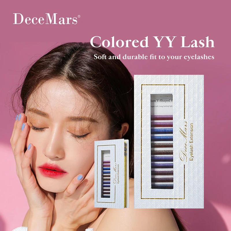 DeceMars Colored YY Eyelash Extension 6 Colors