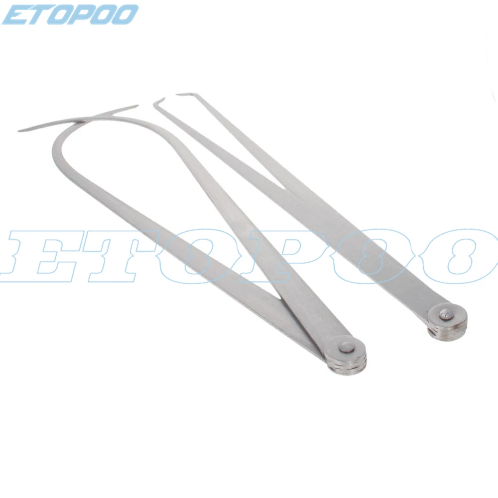 2Pcs Calipers 150-450mm Metal Firm Joint Inside And Outside Calipers Sculpture Carving Measurement Tool