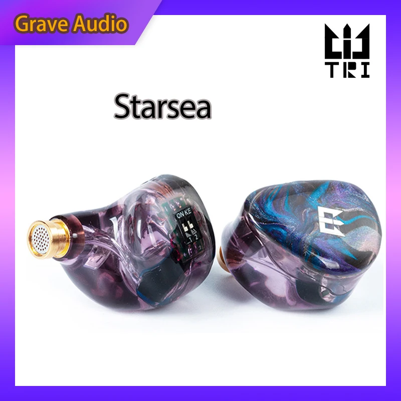 Tri starsea 2ba + 1dd unidade de motorista alta fidelidade no monitor fone ouvido esportes música fone 0.78mm2pin tri i3 starshine