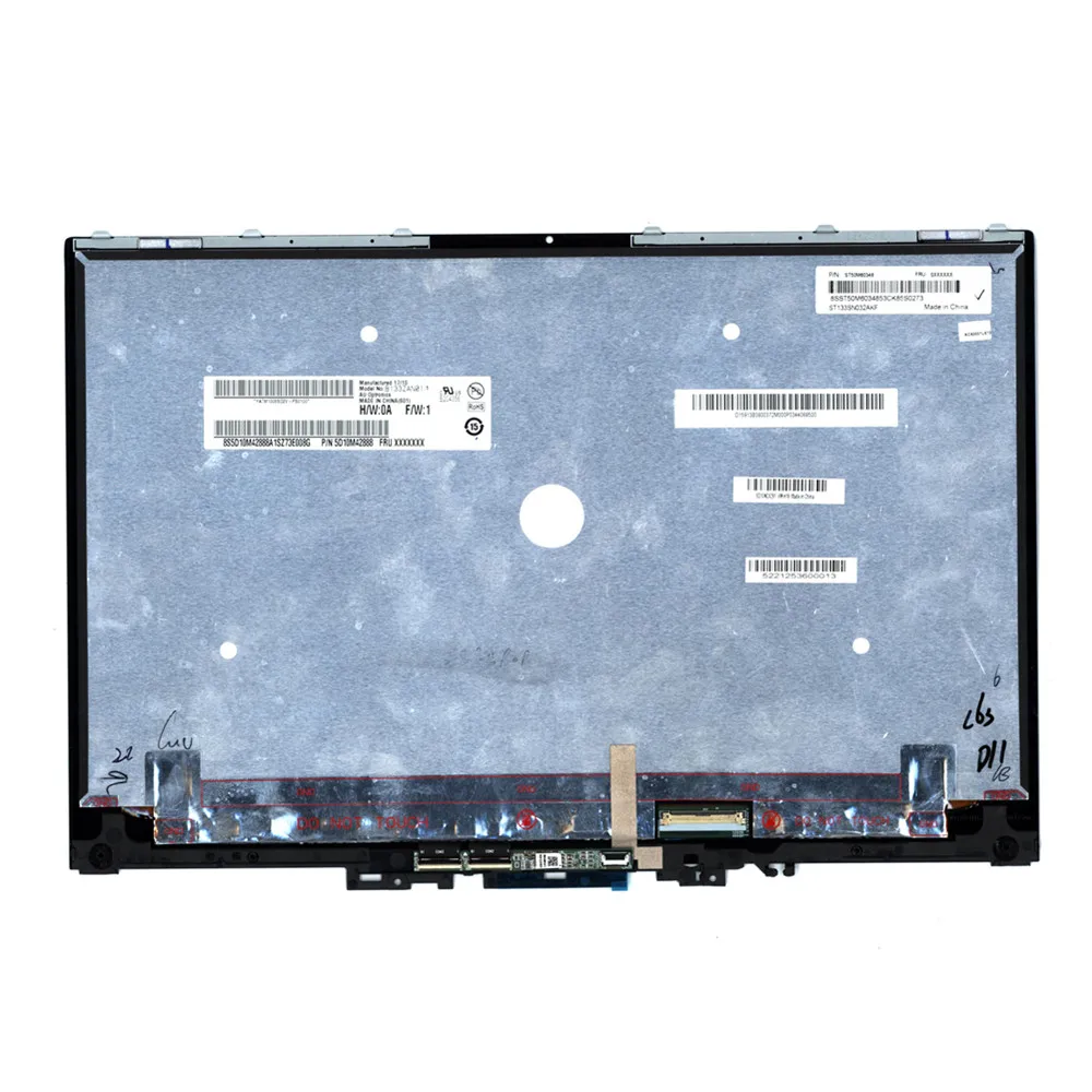 B133ZAN01.1 Yoga 720S-13IKB Laptop LCD Touch Screen Display Panel Assembly UHD 4K 3840*2160 IPS FRU 5D10N24291 P/N:ST50M60348