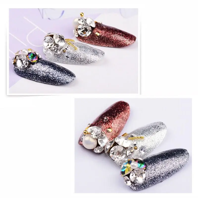 144/1440p ss6 Colore rotondo a punta con schienale increspato strass di cristallo ceco Decorazioni per nail art gioielli spilla riparazione pietra