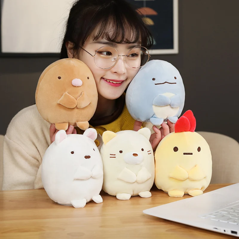 1pc 18cm simpatico angolo Bio Doll animazione giapponese Sumikko Gurashi peluche farcito morbido cartone animato bambini neonate regali di san