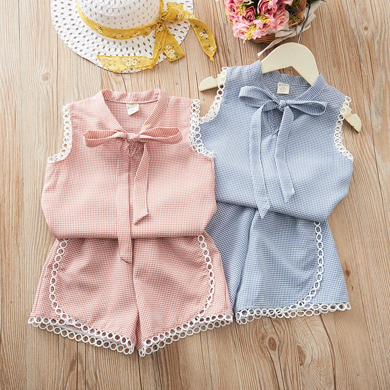 

Girls Clothes Sets Summer Kids Girls Vest+Shorts 2pcs Clothing Set for Girls 2-12 yrs Clothes Toddler Children Clothes for Girls