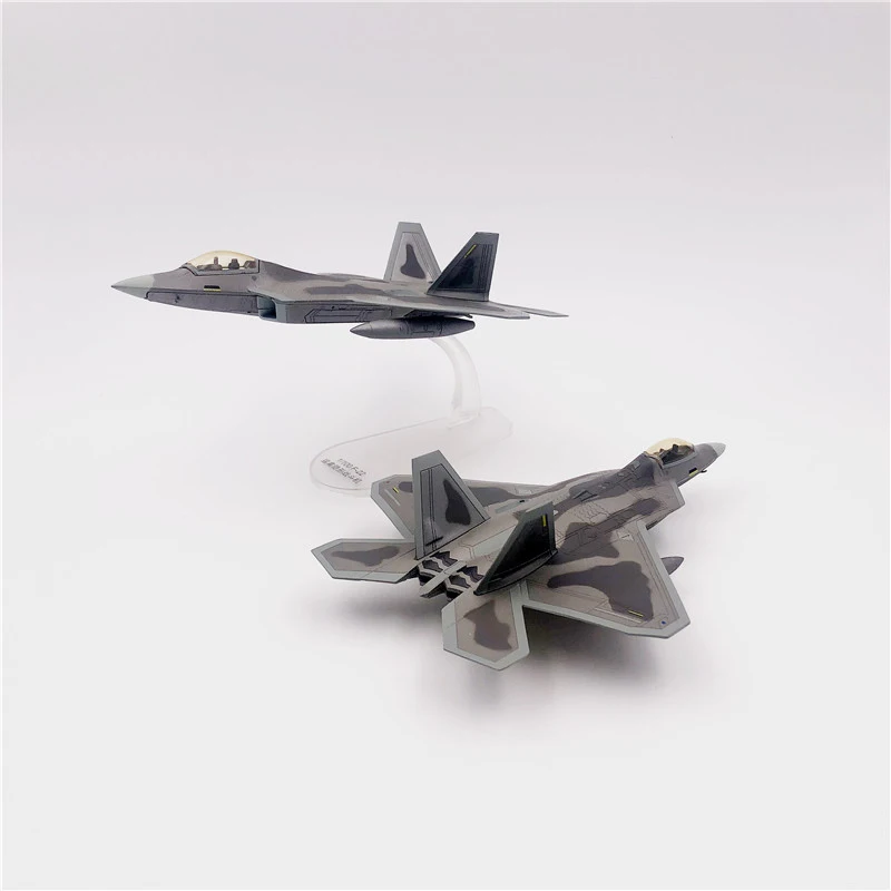 US Army F22 Raptor Stealth Fighter F-22 Military Aircraft Model 1/100 Scale Alloy