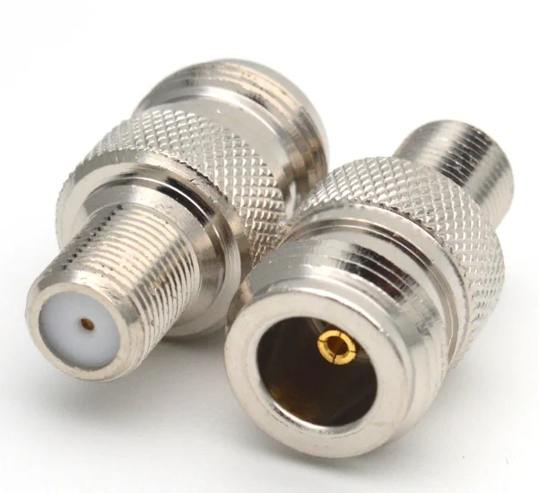 

2pcs F Type Female To N Type Female RF Connector Coaxial Converter Antenna Adapter Fast Deliverg