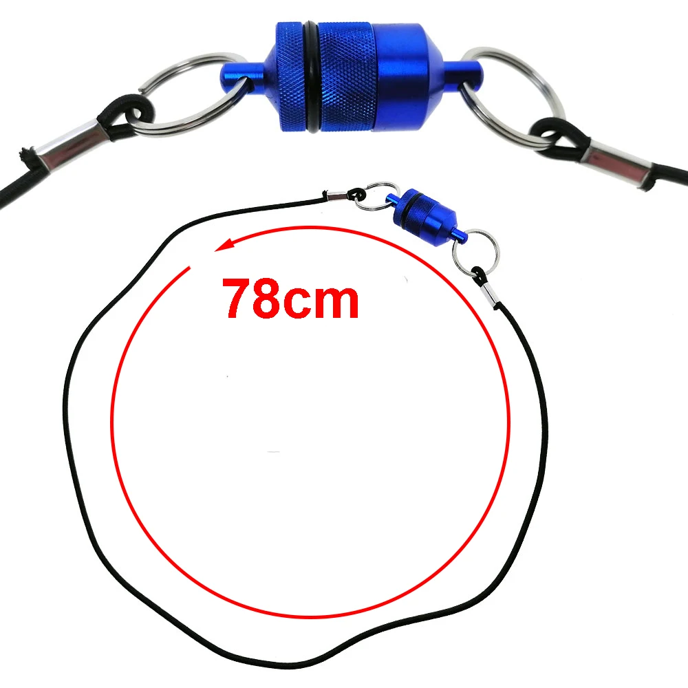 

Синяя синяя прочная магнитная сетка быстросъемная с ремешком рыболовная сеть для ловли нахлыстом-рыболовный инструмент