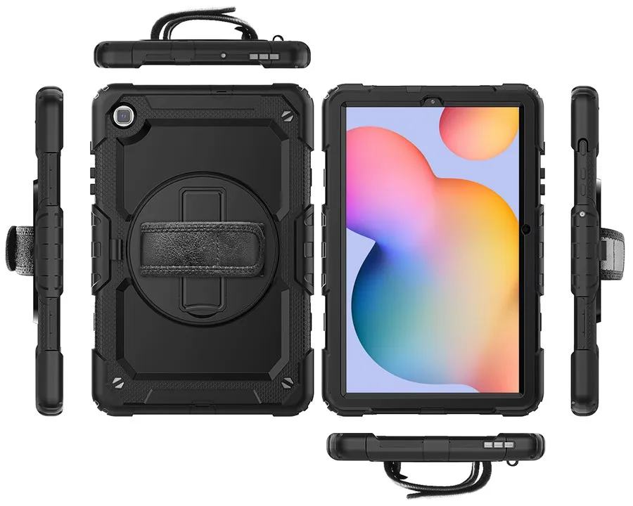 Imagem -04 - Alça de Mão 360 Rotatable Kickstand à Prova de Choque Case Protetor com Tela para Samsung Galaxy Tab a 10.12023 T515 T510