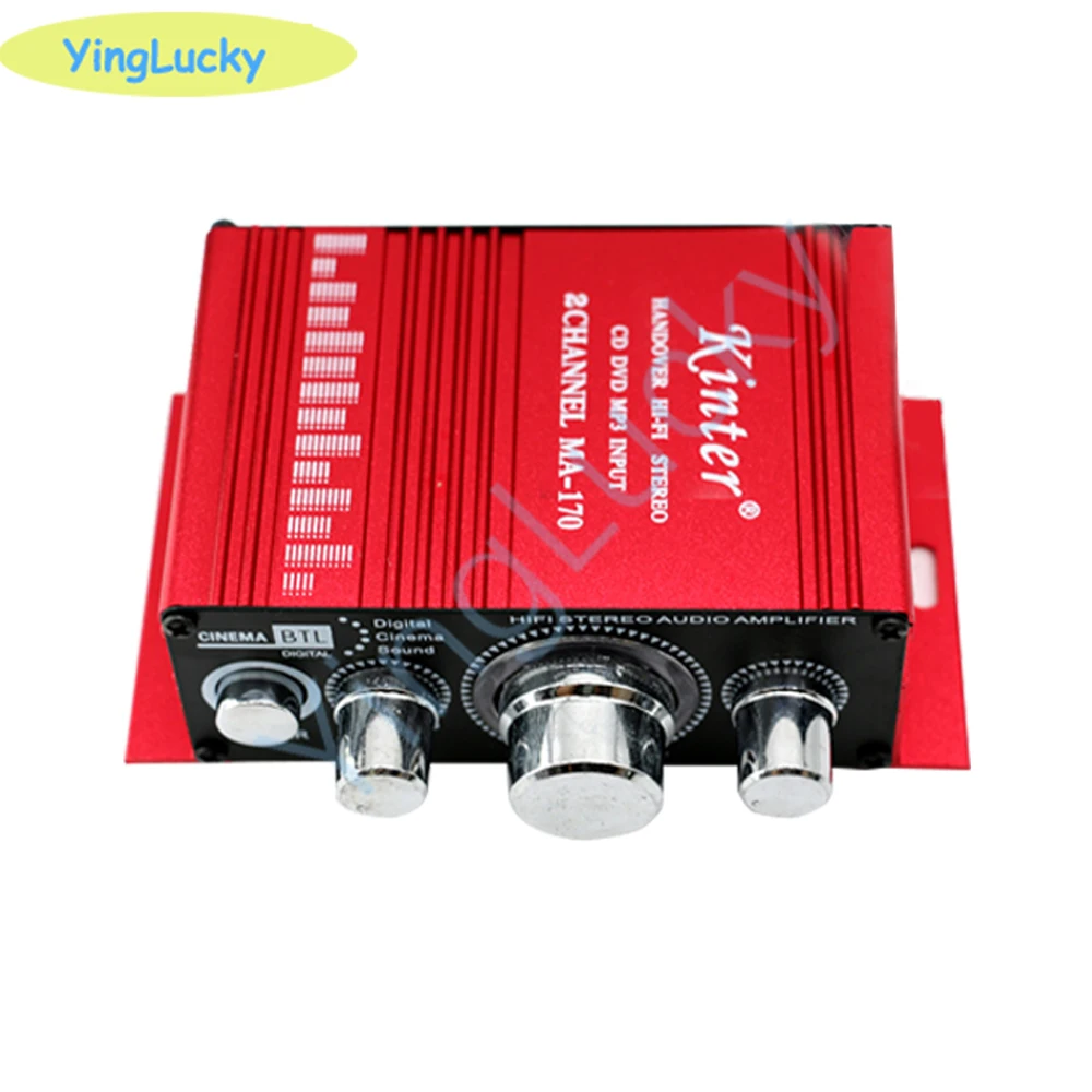 Arcade amplifier MA-170 12V 2 channels LED Mini HIFI Stereo Amplifier for Arcade JAMMA MAME Machine Cabinets