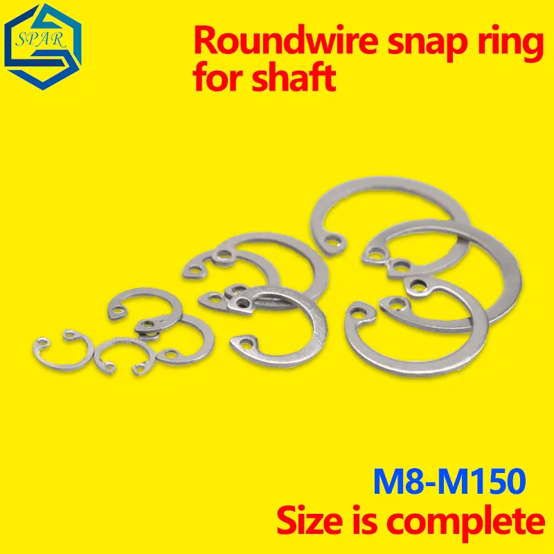 Circlip for Hole 304 Stainless Steel Clamp Elastic Retaining Ring Circlip C-type Snap Ring for The Inner Circlip GB ￠8/10-￠150