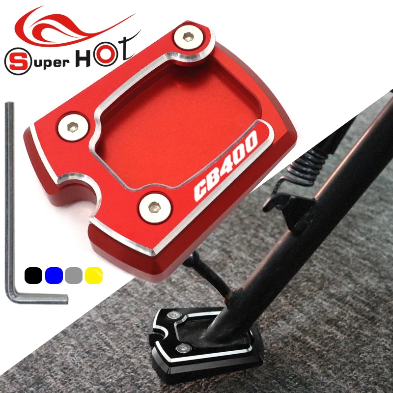 

For Honda CB400 CB 400 VTEC 2002-2020 NM-4 2014-2015 Accessories Kickstand Foot Side Stand Extension Pad Support Enlarge Plate