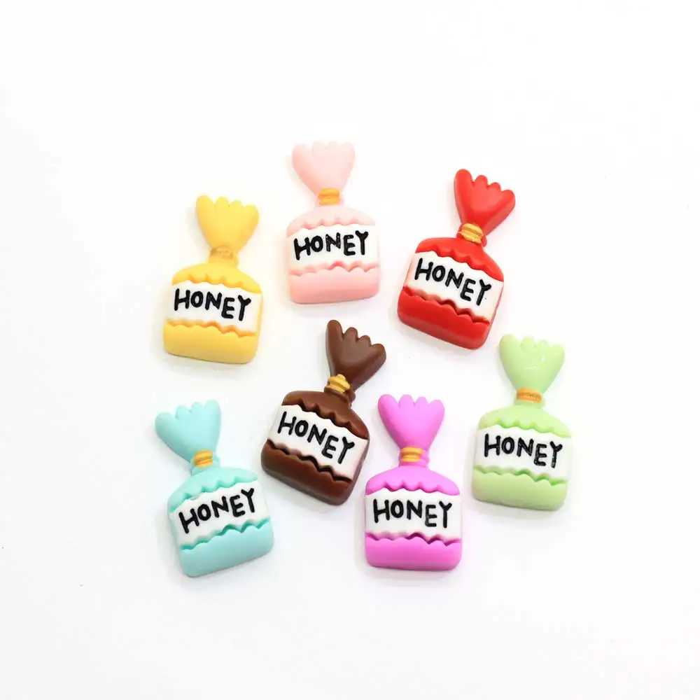 

Kawaii Sweet Honey Milk Candy Resin Flatback Cabochons Miniature Food DIY Scrapbooking Embellishment Craft