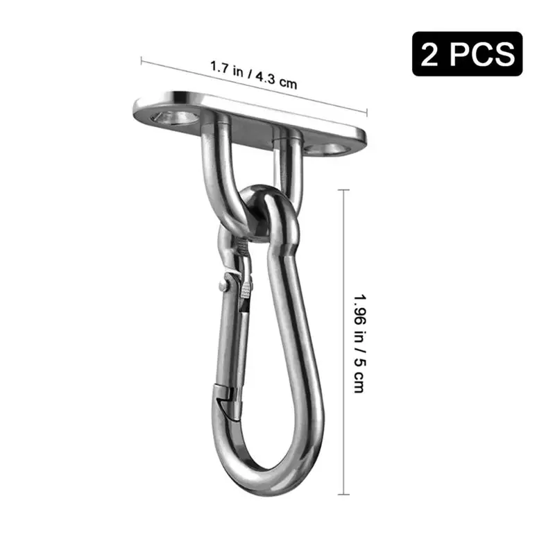 2 PCS Anchor Mount U-Shaped M5 Standard Hammock Hooks Ceiling Anchors Wall Anchors For Fitness Training Yoga Swing