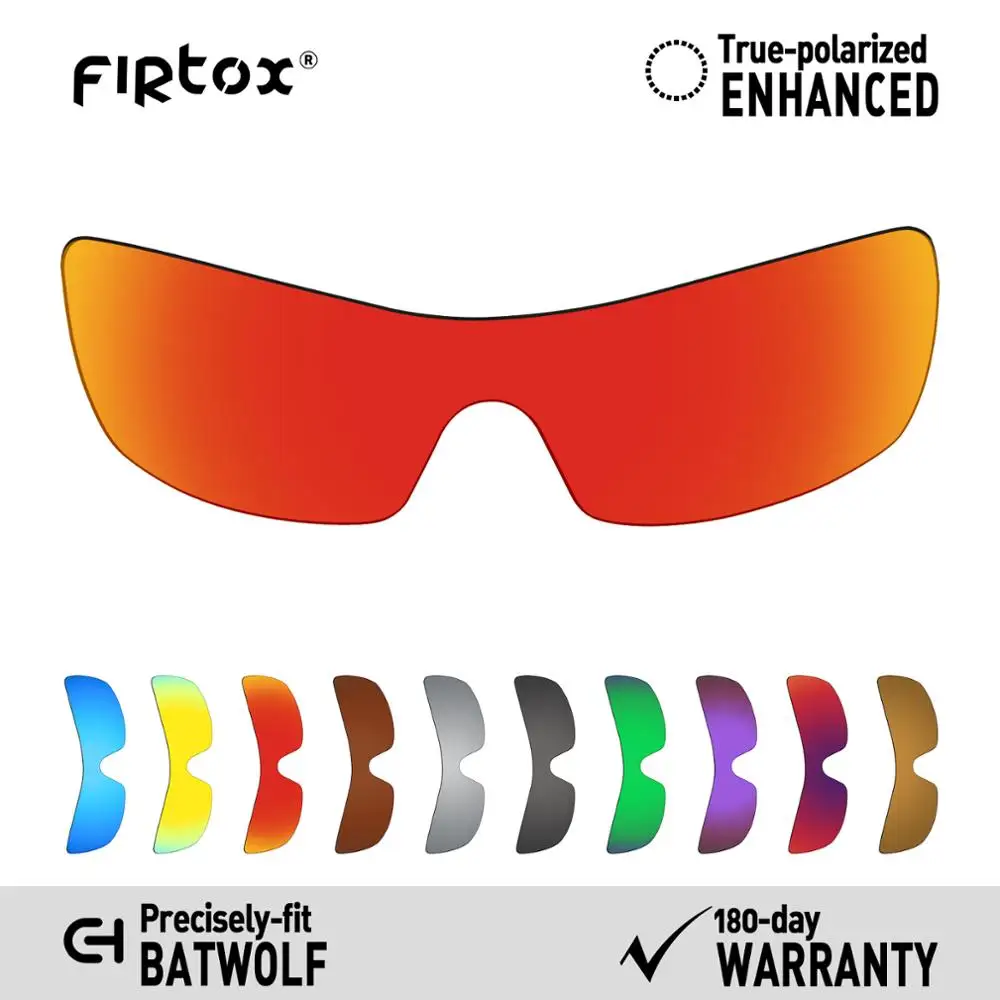 

Firtox True UV400 Polarized Lenses Replacement for-Oakley Batwolf OO9101 Sunglasses (Compatiable Lens Only) - Multiple Colors