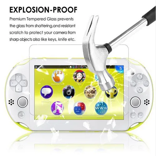 Cristal templado claro frontal Protector de pantalla película protectora para Sony PlayStation Psvita PS Vita PSV 1000, 2000