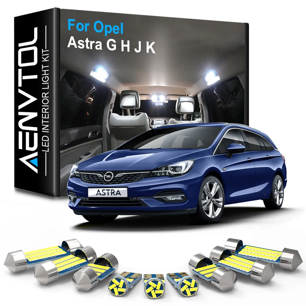 AENVTOL Canbus Interior Lights LED For Opel Astra G H J K GTC 1998 1999 2000 2002 2003 2005 2007 2009 2013 2016 2019 Accessories