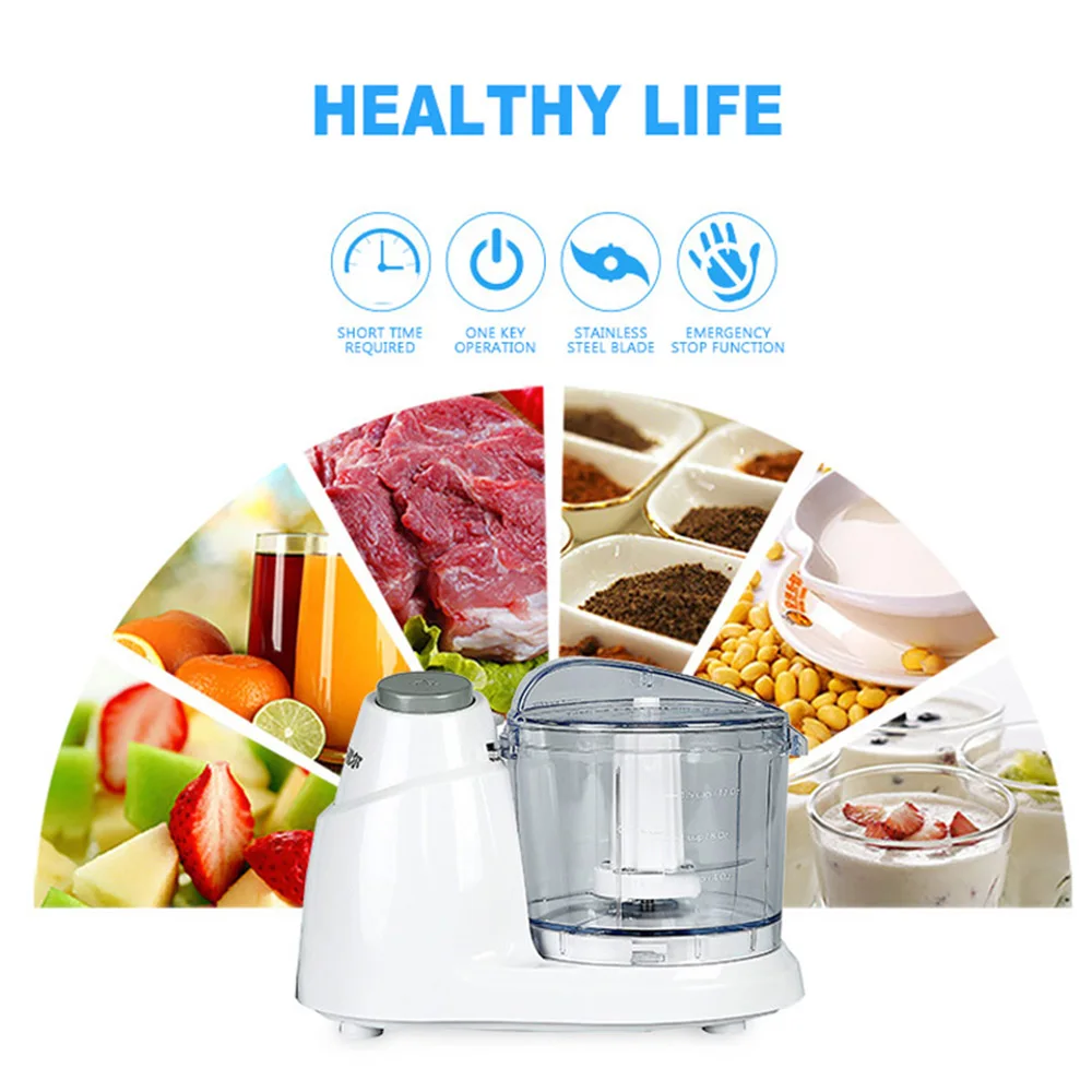 Electric meat grinder for household small supplementary food cooking, stirring, minced meat and garlic