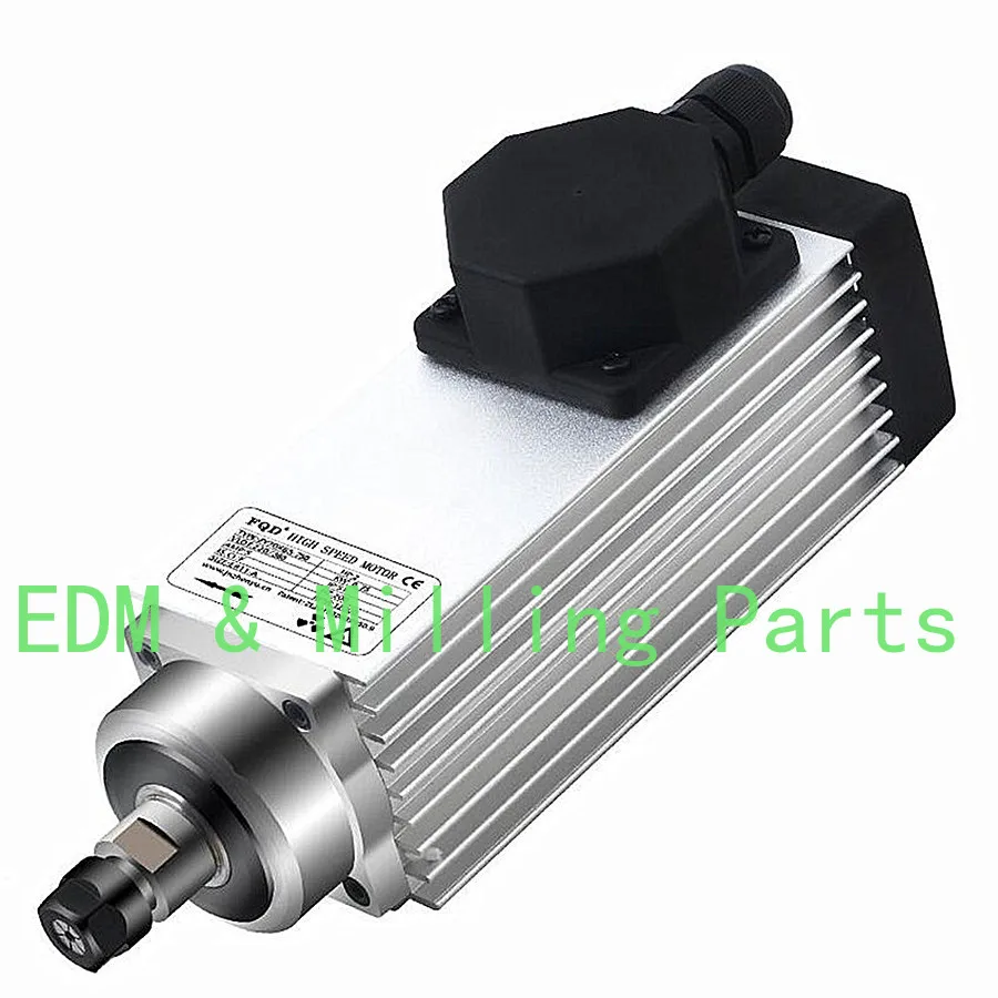 

CNC ZY70 * 65-750 Engraving Machine Part Square Air-cooled Spindle Motor 750W-220V-12000