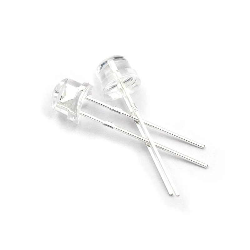 50PCS 5mm Straw Hat LED Diode Super Bright White 0.3W 0.5W 0.75W F5 Power 0.5W Light Emitting Diode Red Yellow Green Blue Warm