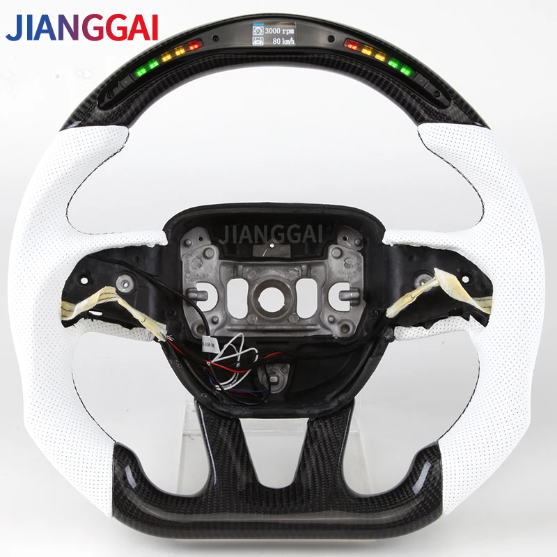 

Fit For Dodge Challenger Steering Wheel Led Shift 7 Colors Racing Wheel 2015-2019 Model