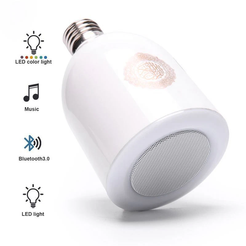 SQ-302 لمبة لاعب مصباح بلوتوث مكبر الصوت اللاسلكي ضوء الليل الملونة APP التحكم المتكلم المتحدث القرآن