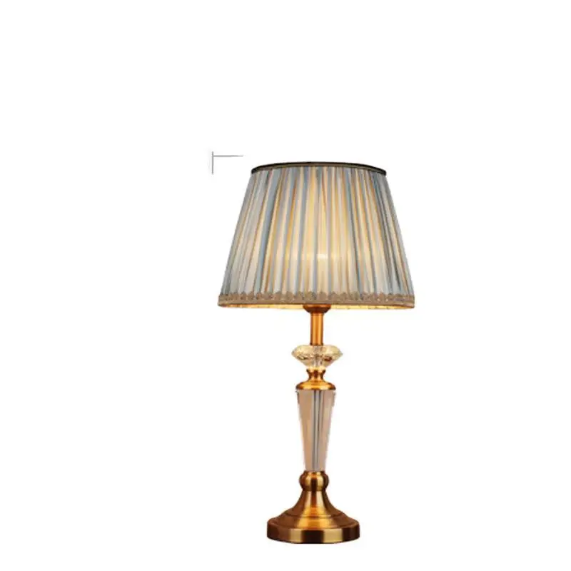 Modern And Simple Hotel Club Bedroom Bedside Living Room Study Light Luxury Crystal Table Lamp E27 AC110V 240V