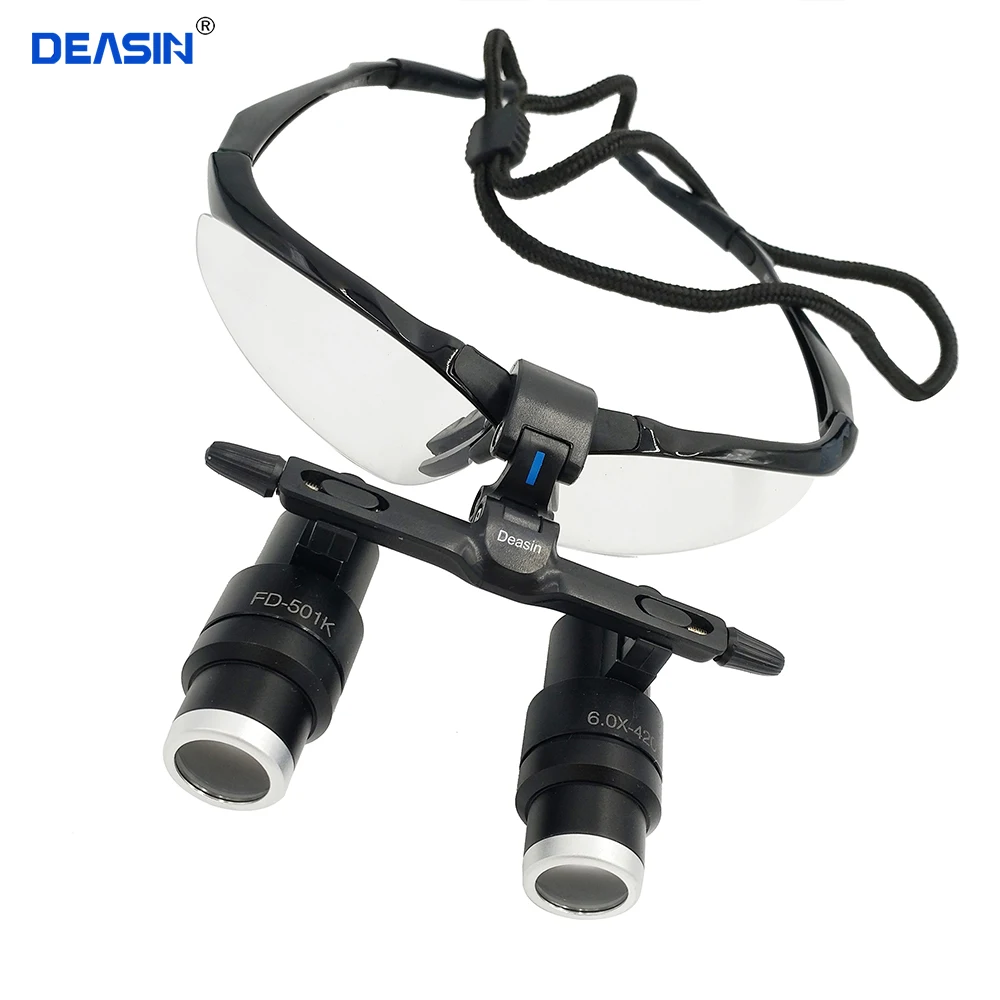 High Quality 4X/5X/6X Binocular Medical Magnifying Glass for 5W LED Surgical Head Light dental Lamp All-in-Ones Headlight