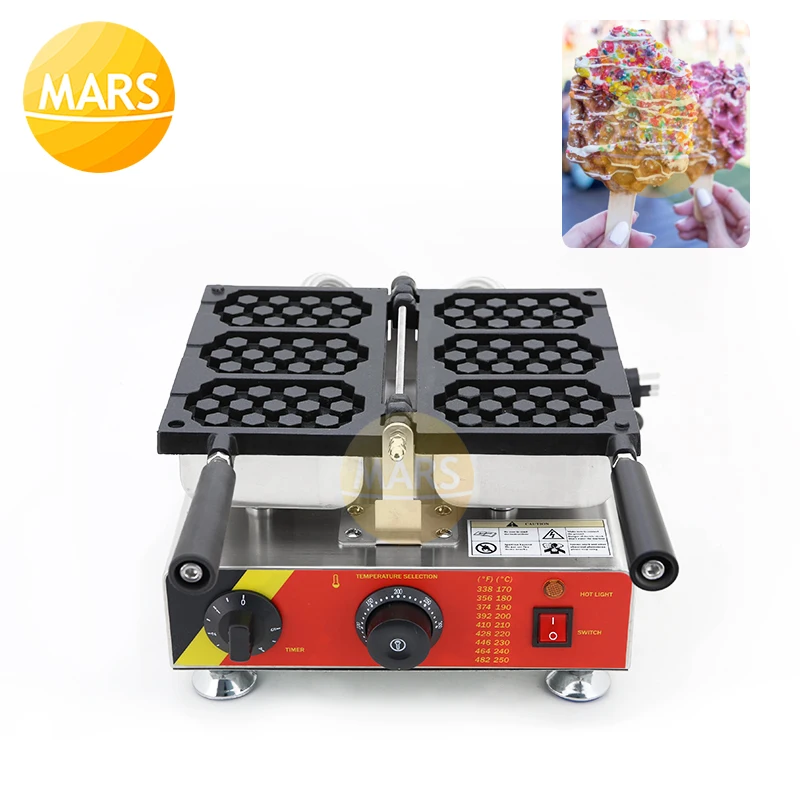 

Honeycomb Shape Waffle Maker Cake Machine Electric Baking Pan Non stick Waffles Maker Iron Sandwich Maker Bubble Egg Cake Oven