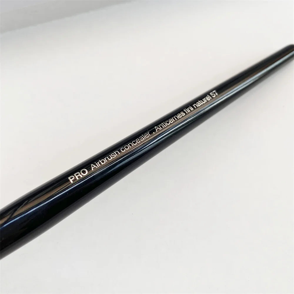 PRO Concealer Makeup Brush #57 - Black Round Concealer Blending Highlighting Airbrushed Cosmetics Beauty Tools