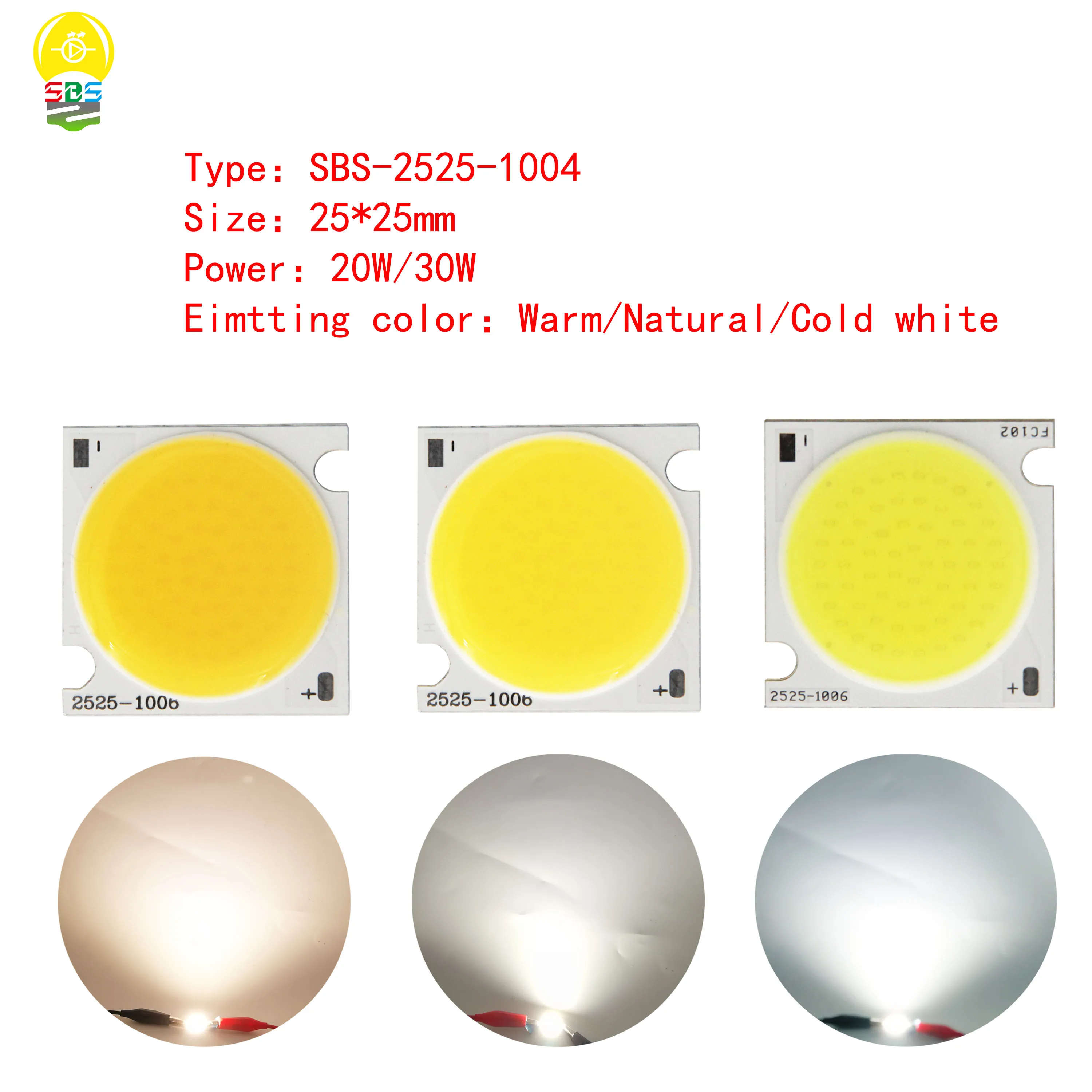 

[Sumbulbs] DC 30V 20W 30W Hight Bright Led Cob Light Source Led Diode Chip Cold for Down Lamp Track Light DIY Fixtures Bulb